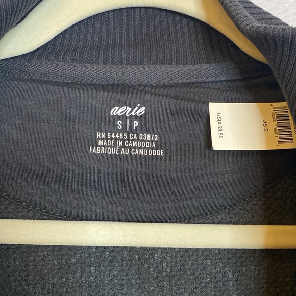 Aerie Dream Sherpa Shearling Quarter Zip Pullover Sweatshirt NWT size Small - Picture 2 of 7